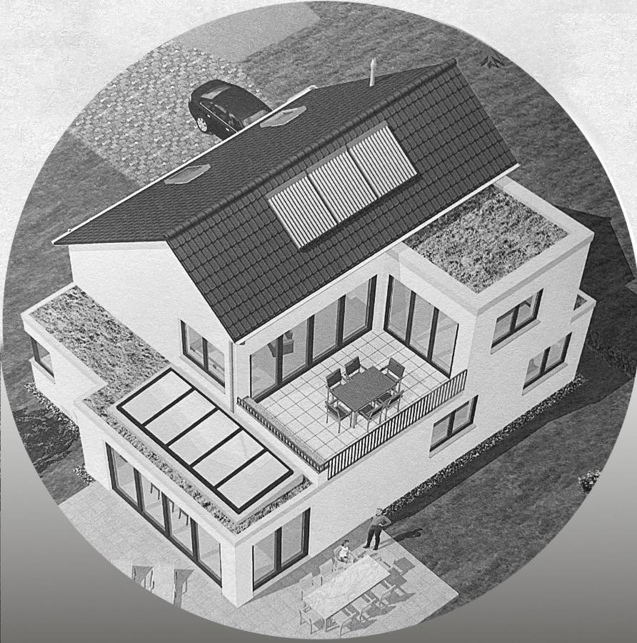 Wunderschoene Helle Wohnung Mit Grosser Dachterrasse Gottmadingen Exteriör bild