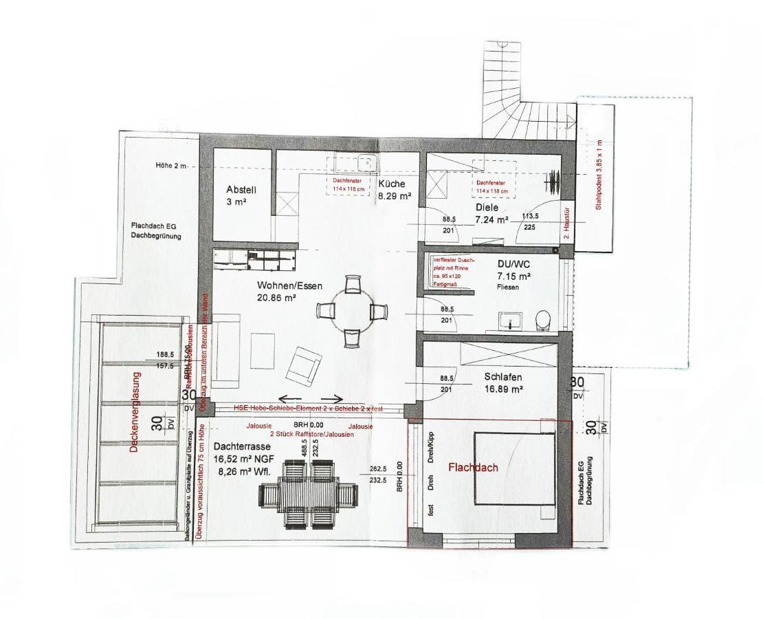 Wunderschoene Helle Wohnung Mit Grosser Dachterrasse Gottmadingen Exteriör bild